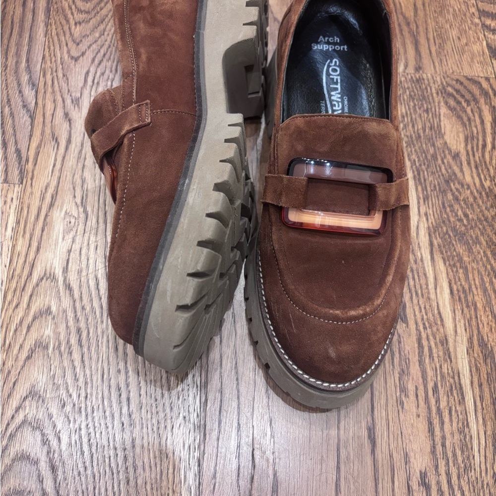 Softwaves suede loafers, size 41 (10)